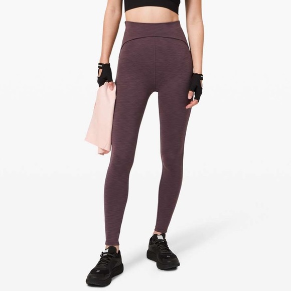 Lululemon Power Within Super High-Rise 28" in Heathered Black Currant - Size 4 - Picture 3 of 15